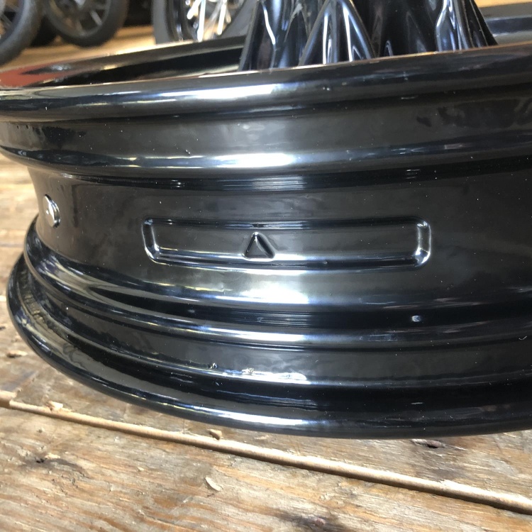 Indian Scout / Scout Sixty rear wheel - powder coated gloss black